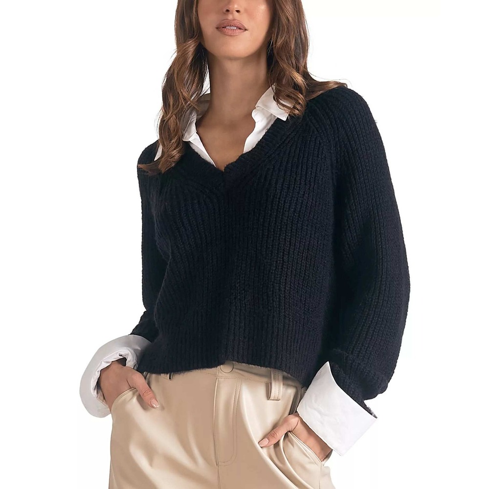 Elan Layered Look Sweater Size Small